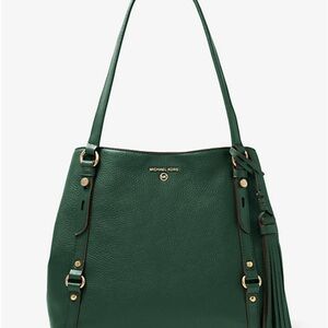 Michael Kors Carrie Pebbled Large Leather Shoulder Bag